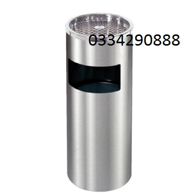 Thùng rác  gạt tàn inox tròn